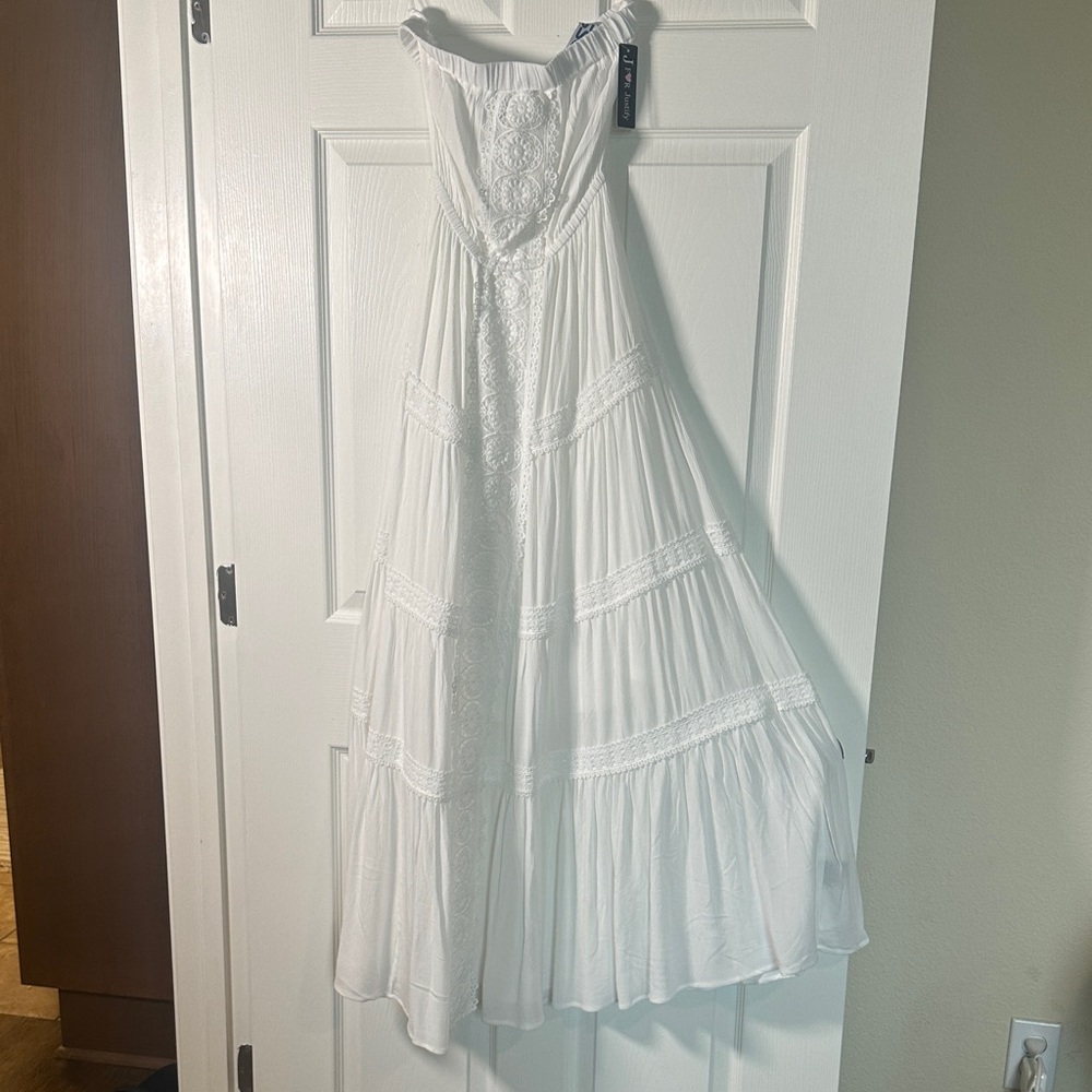 J for Justify White Midi Dress